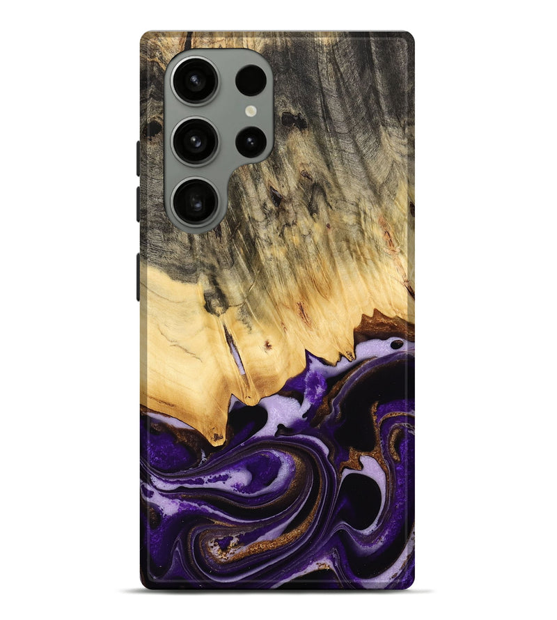 Galaxy S23 Ultra Wood Live Edge Phone Case - Brita (Purple, 733825)