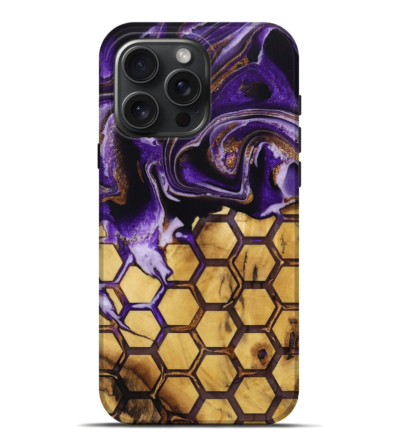 iPhone 16 Pro Max Wood Live Edge Phone Case - Harm (Pattern, 733832)