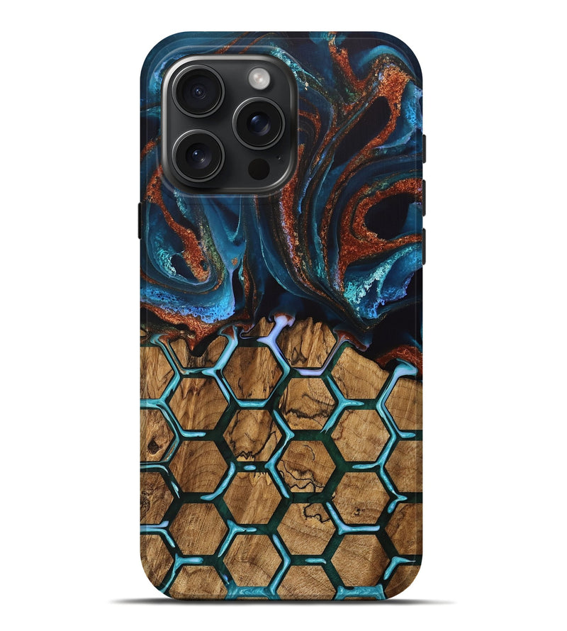 iPhone 16 Pro Max Wood Live Edge Phone Case - Ardith (Pattern, 733842)