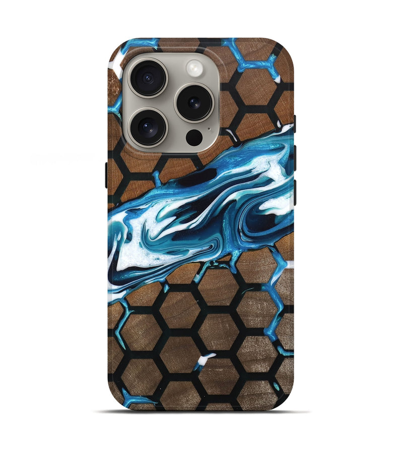 iPhone 16 Pro Wood Live Edge Phone Case - Nando (Pattern, 733860)