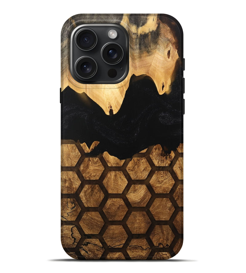 iPhone 16 Pro Max Wood Live Edge Phone Case - Thyra (Pattern, 733862)