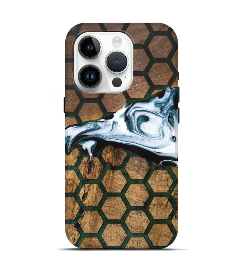 iPhone 15 Pro Wood Live Edge Phone Case - Prita (Pattern, 733864)