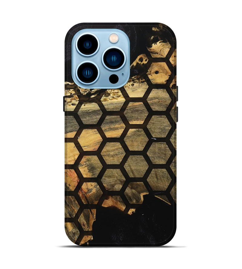 iPhone 14 Pro Wood Live Edge Phone Case - Bharat (Pattern, 733866)