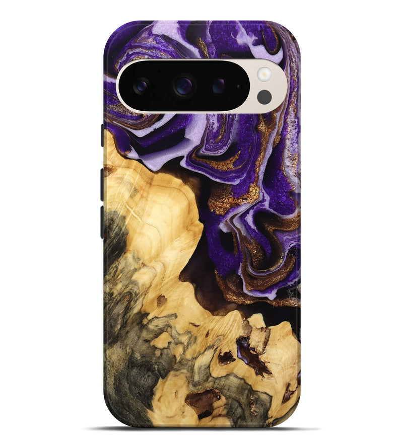 Pixel 9 Pro XL Wood Live Edge Phone Case - Saint (Purple, 733870)