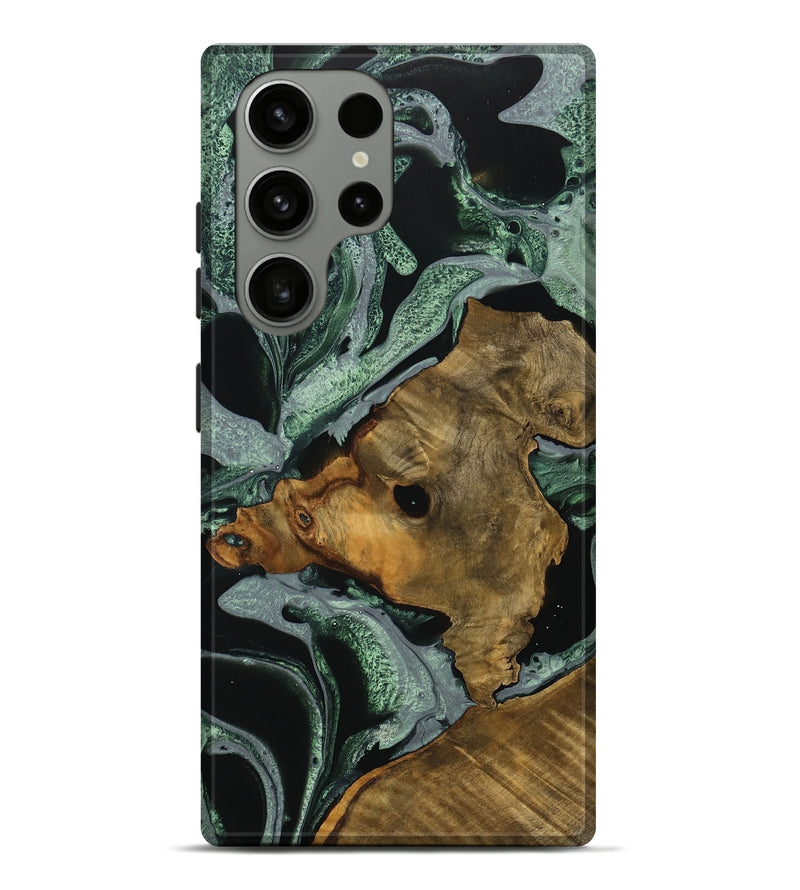 Galaxy S23 Ultra Wood Live Edge Phone Case - Alberta (Green, 733872)