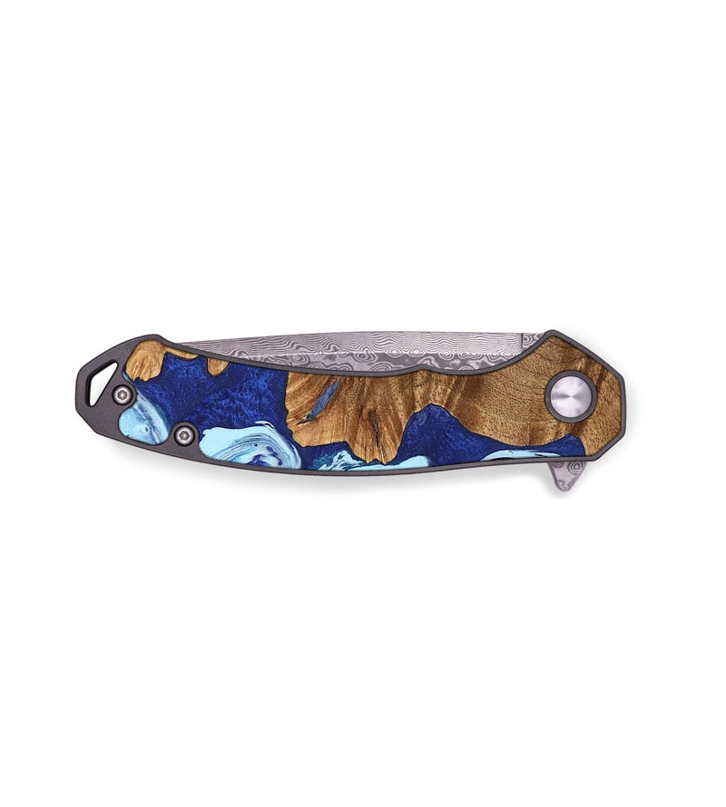EDC Wood Pocket Knife - Audrey (Blue, 733907)