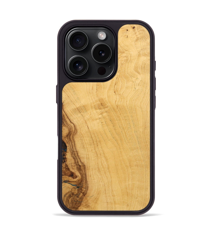 iPhone 16 Pro Wood Phone Case - Joselyn (Wood Burl, 733944)