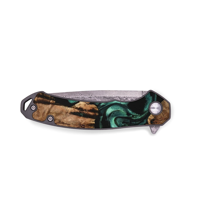 EDC Wood Pocket Knife - Breco (Green, 734005)