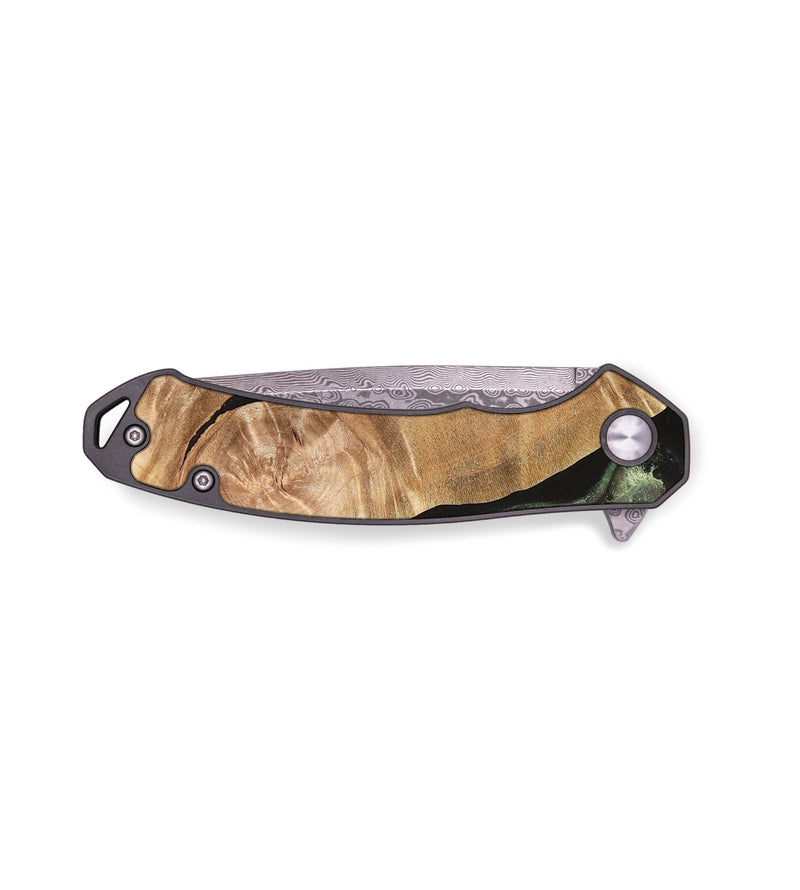 EDC Wood Pocket Knife - Corliss (Green, 734008)