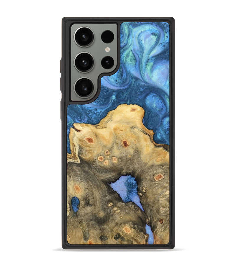 Galaxy S23 Ultra Wood Phone Case - Luanne (Blue, 734094)
