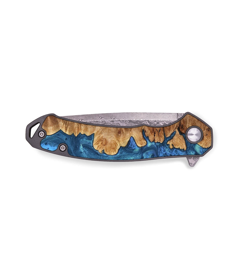EDC Wood Pocket Knife - Bobbi (Blue, 734125)