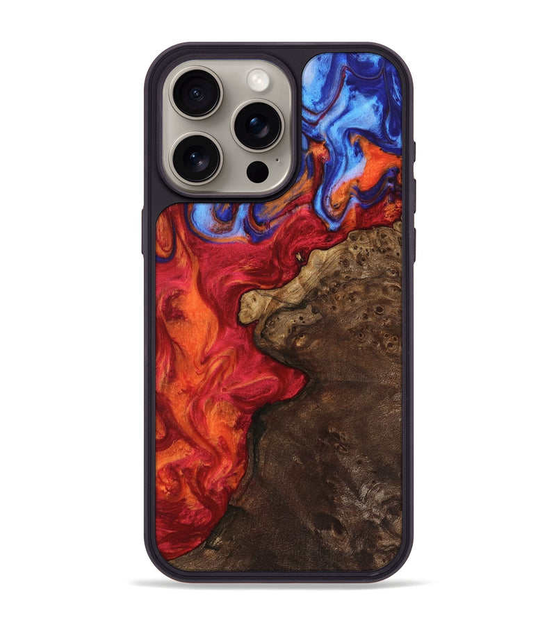 iPhone 15 Pro Max Wood Phone Case - Latrina (Fire & Ice, 734234)