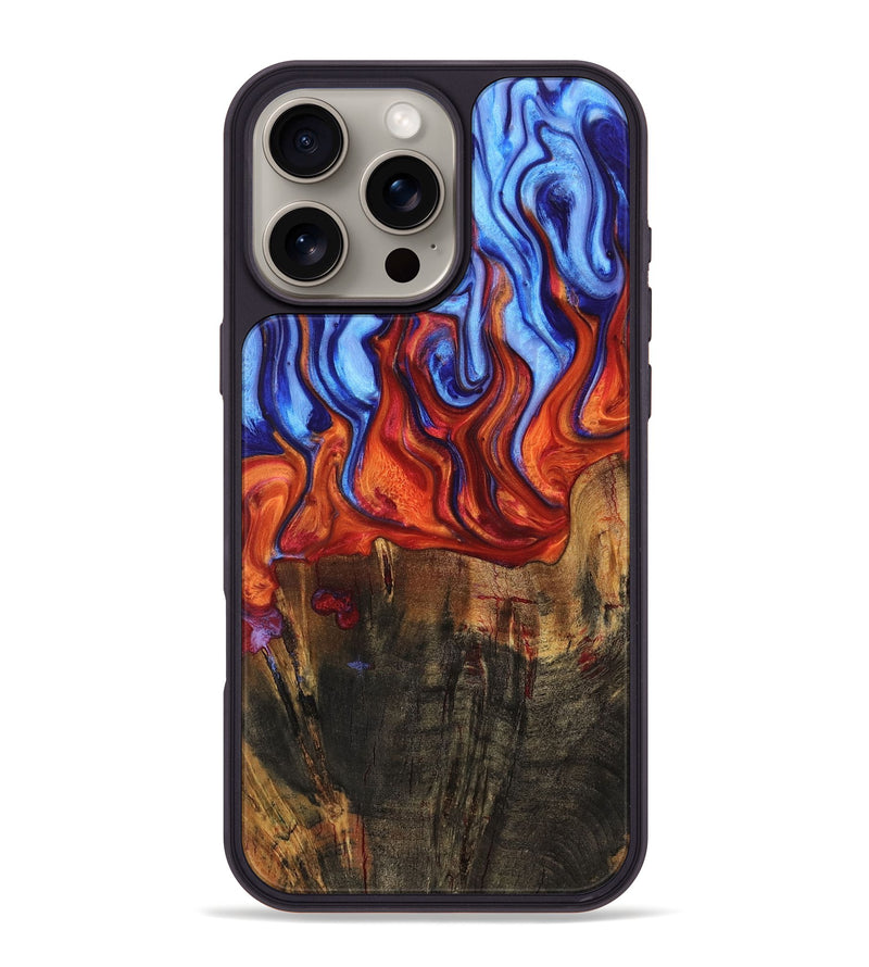 iPhone 16 Pro Max Wood Phone Case - Daile (Fire & Ice, 734247)