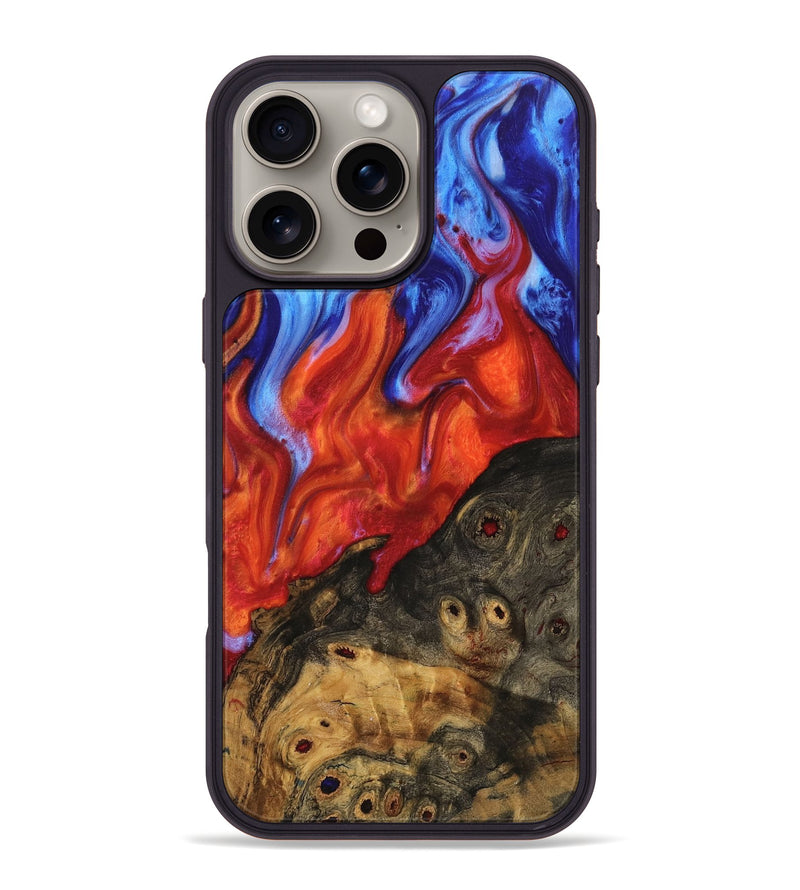 iPhone 16 Pro Max Wood Phone Case - Laci (Fire & Ice, 734262)