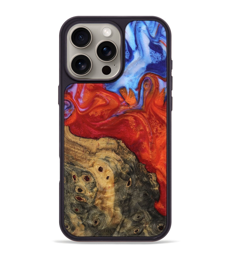 iPhone 16 Pro Max Wood Phone Case - Morgan (Fire & Ice, 734294)