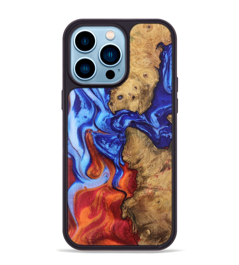 iPhone 14 Pro Max Wood Phone Case - Verene (Fire & Ice, 734300)