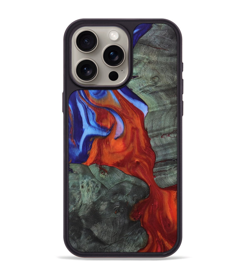 iPhone 15 Pro Max Wood Phone Case - Paper (Fire & Ice, 734306)