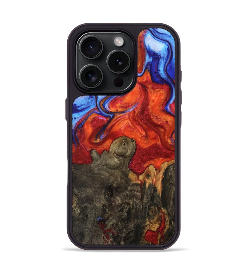iPhone 16 Pro Wood Phone Case - Malinda (Fire & Ice, 734319)