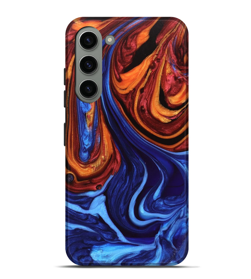 Galaxy S23 Plus ResinArt Live Edge Phone Case - Rossie (Fire & Ice, 734345)