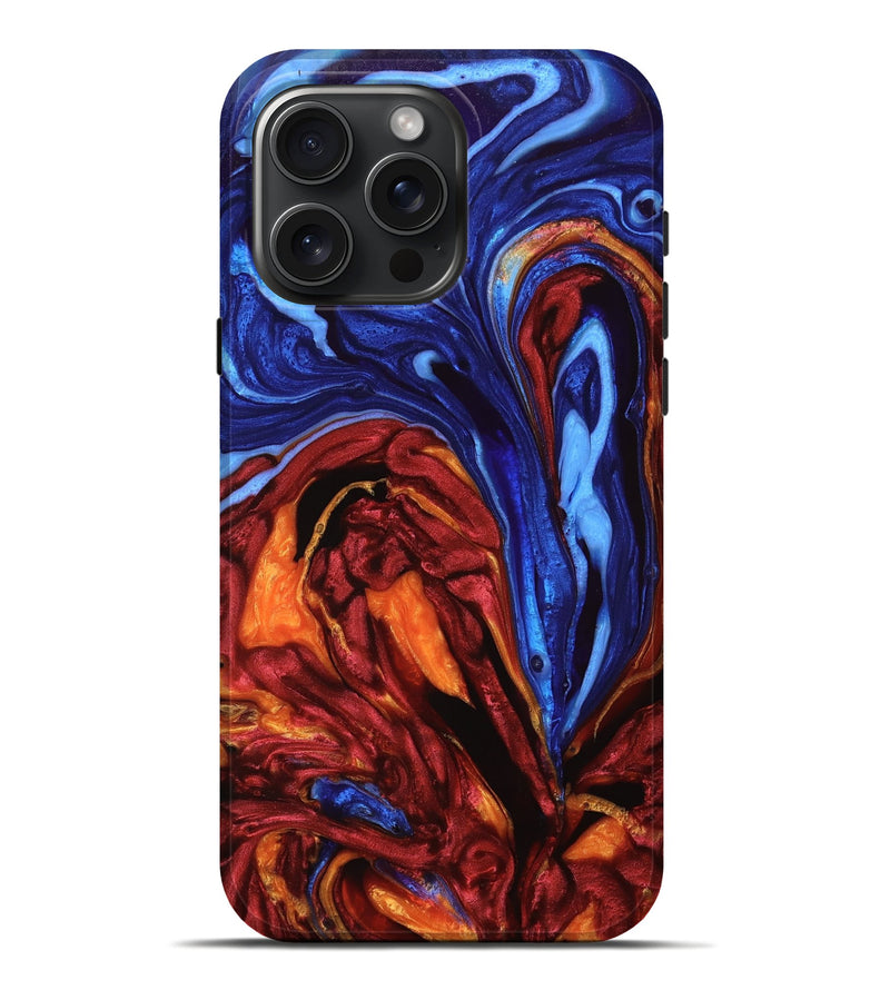 iPhone 16 Pro Max ResinArt Live Edge Phone Case - Ephriam (Fire & Ice, 734349)