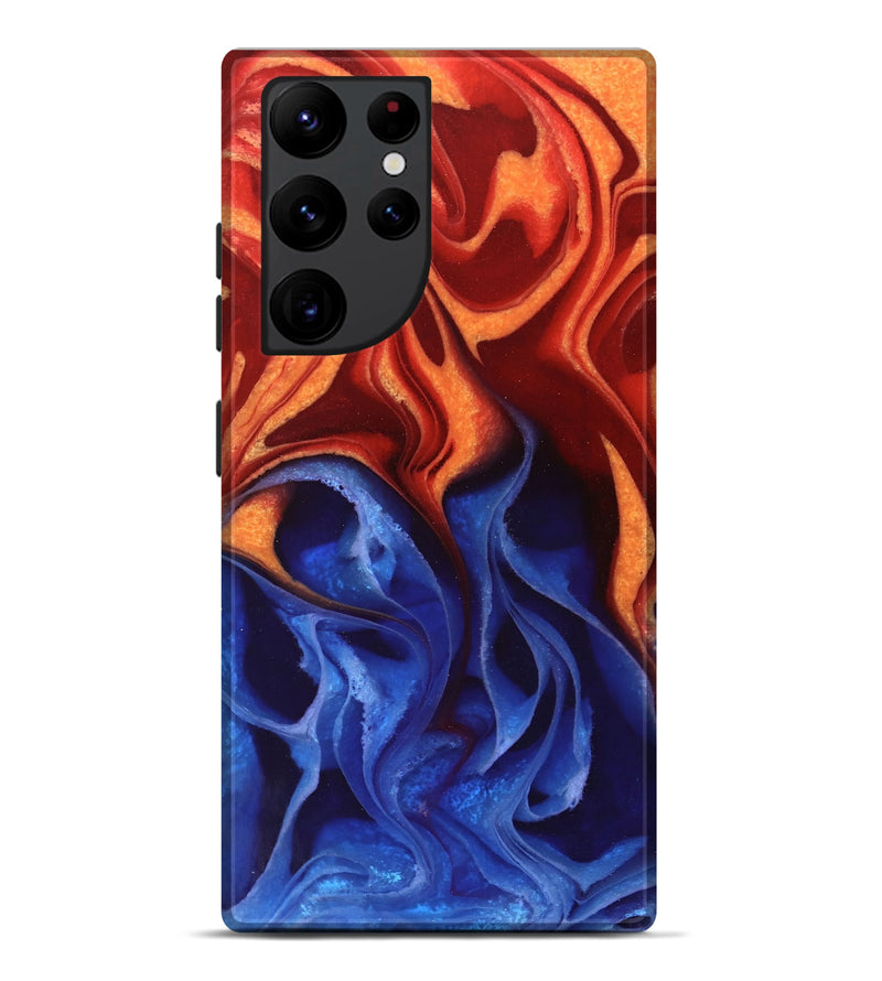 Galaxy S22 Ultra ResinArt Live Edge Phone Case - Jereme (Fire & Ice, 734354)