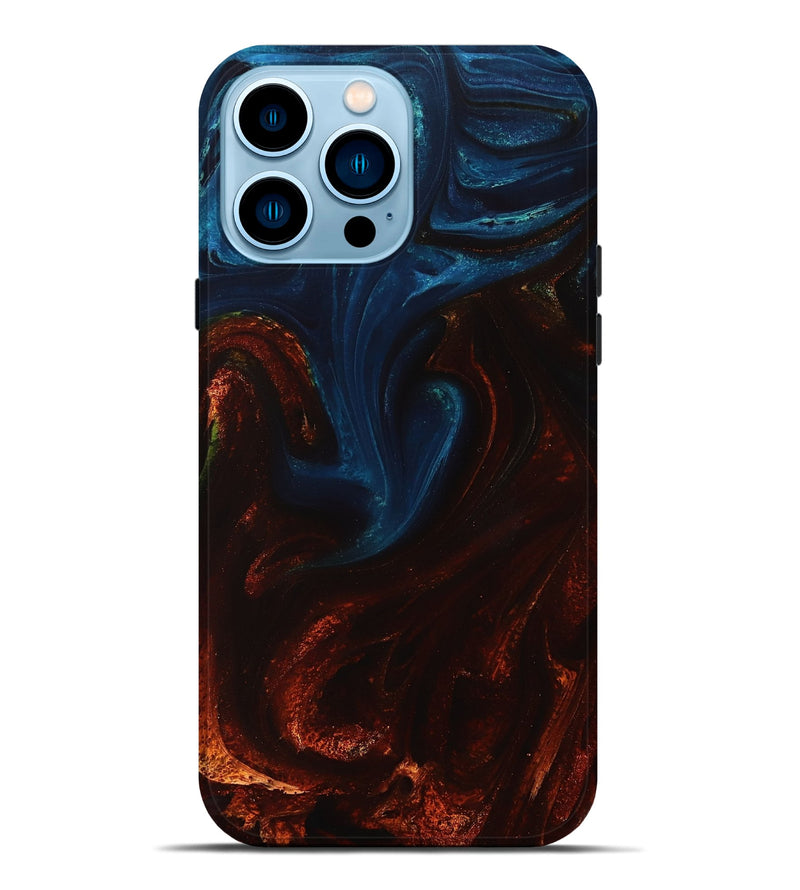 iPhone 14 Pro Max ResinArt Live Edge Phone Case - Laisha (Fire & Ice, 734362)