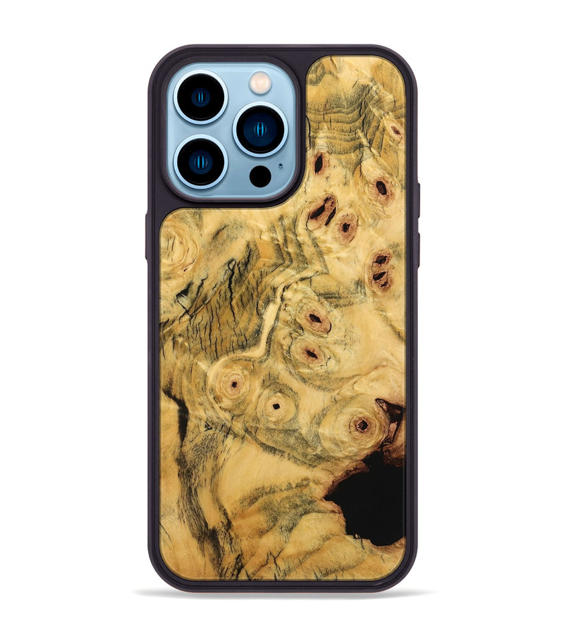 iPhone 14 Pro Max Wood Phone Case - Papers (Wood Burl, 734370)