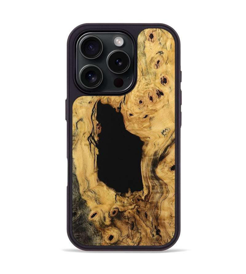 iPhone 16 Pro Wood Phone Case - Derl (Wood Burl, 734373)