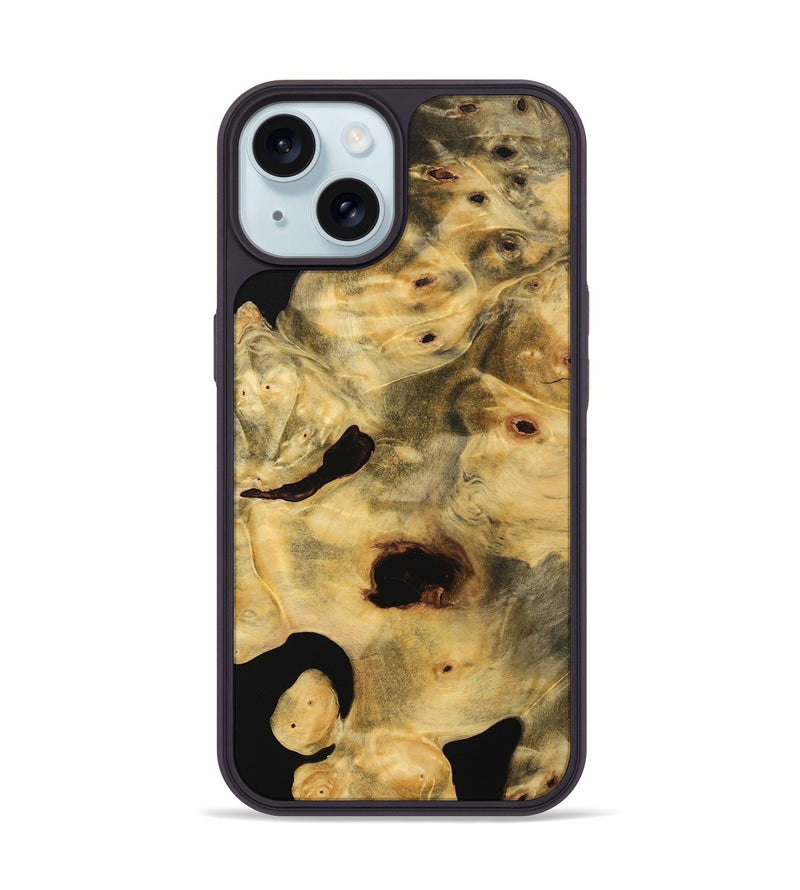 iPhone 15 Wood Phone Case - Boris (Wood Burl, 734374)