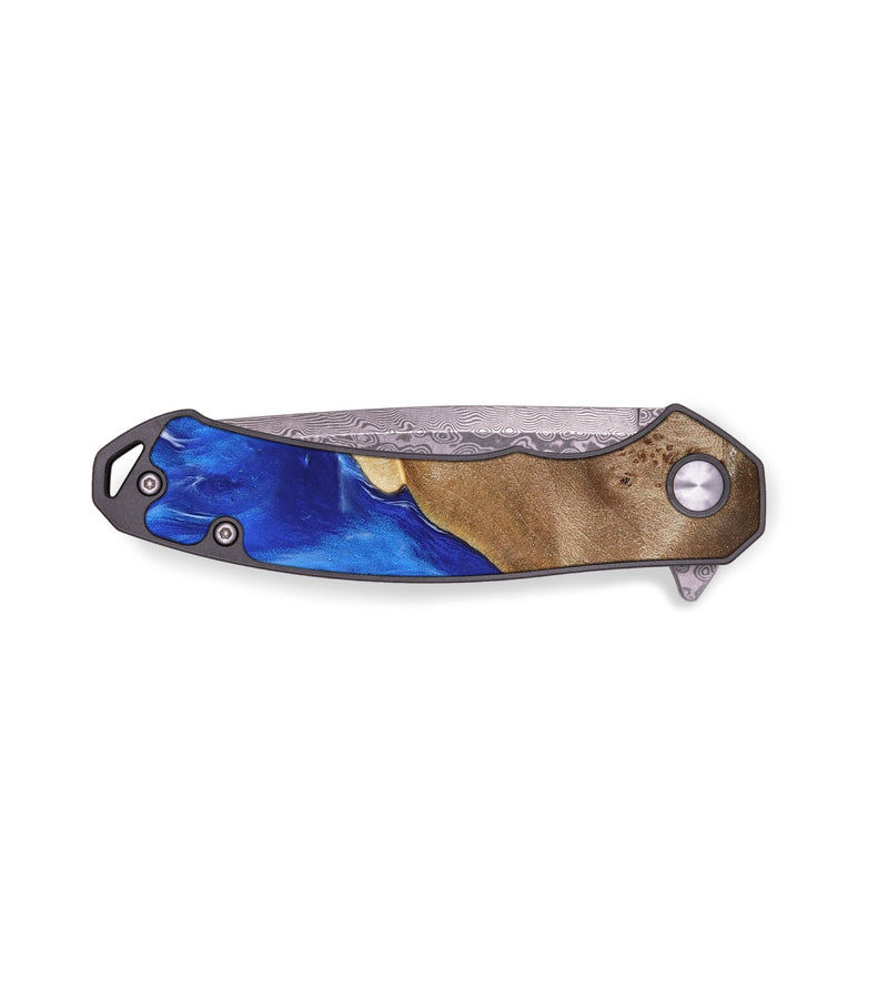 EDC Wood Pocket Knife - Cathey (Blue, 734406)