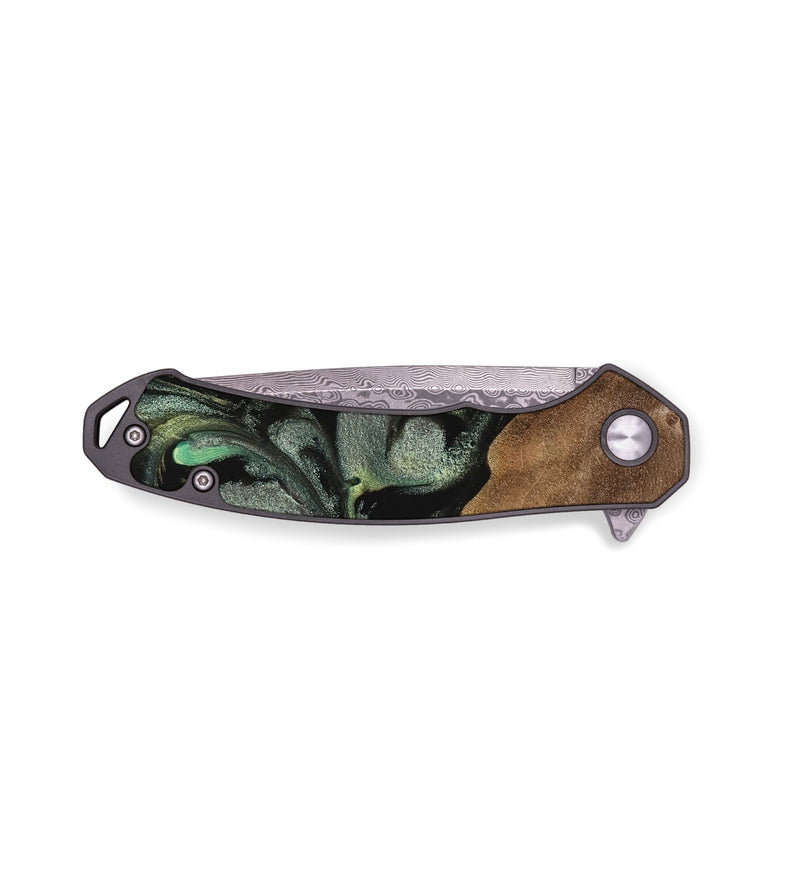 EDC Wood Pocket Knife - Tressa (Green, 734417)