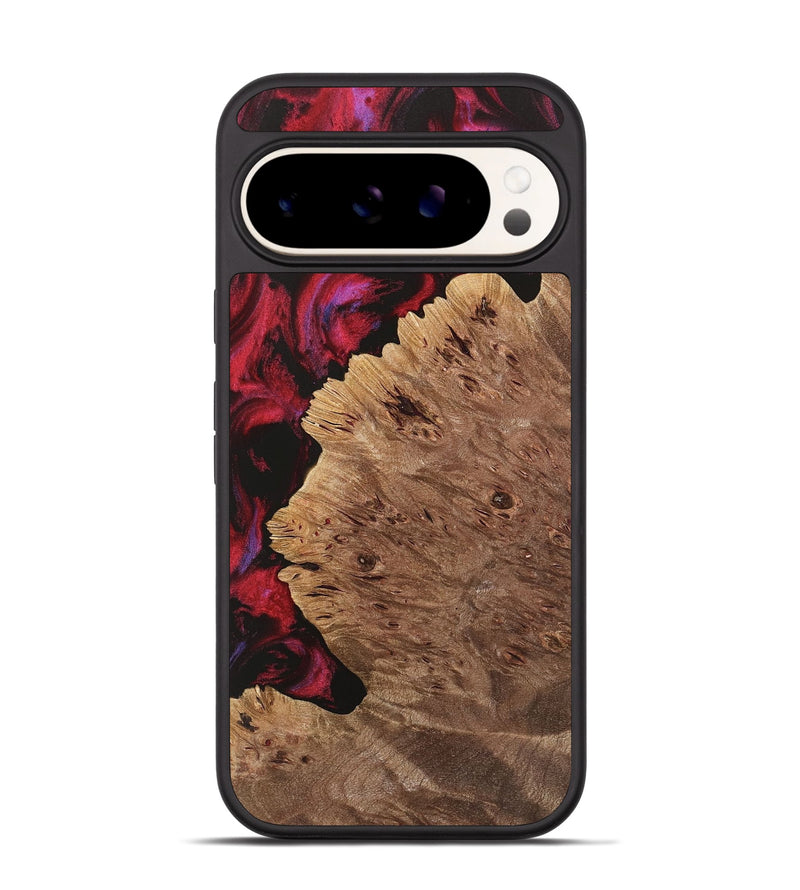 Pixel 9 Wood Phone Case - Dorie (Red, 734470)