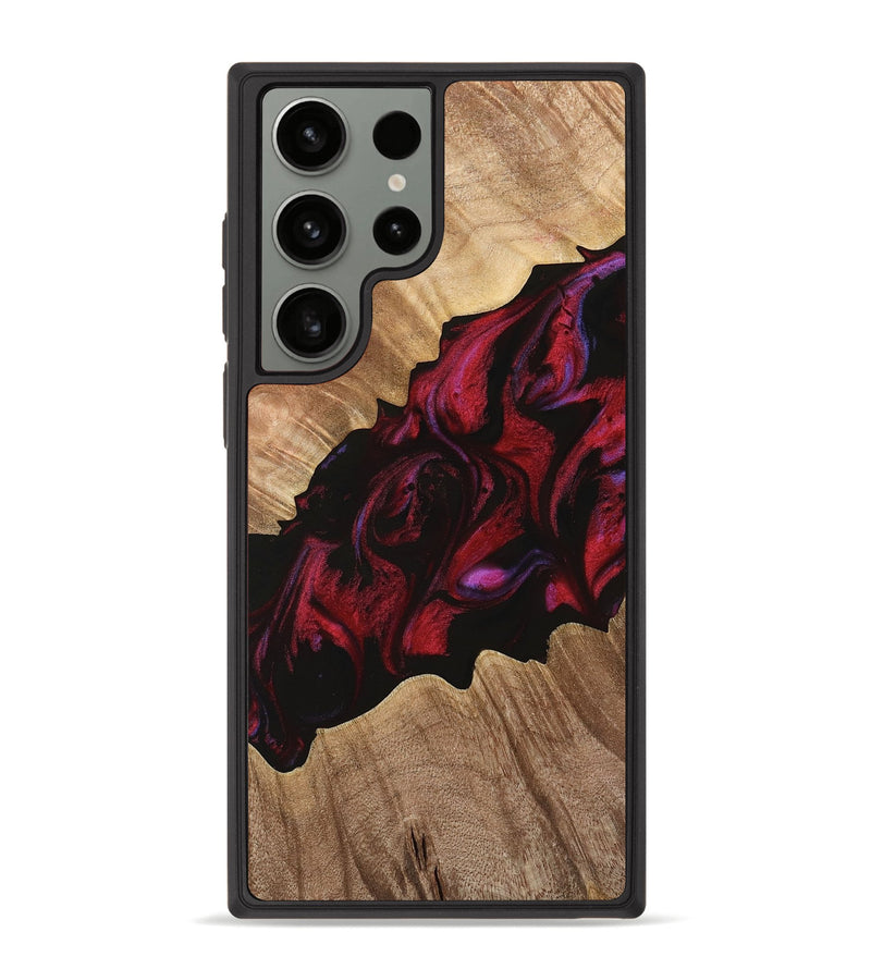 Galaxy S23 Ultra Wood Phone Case - Fayette (Red, 734511)