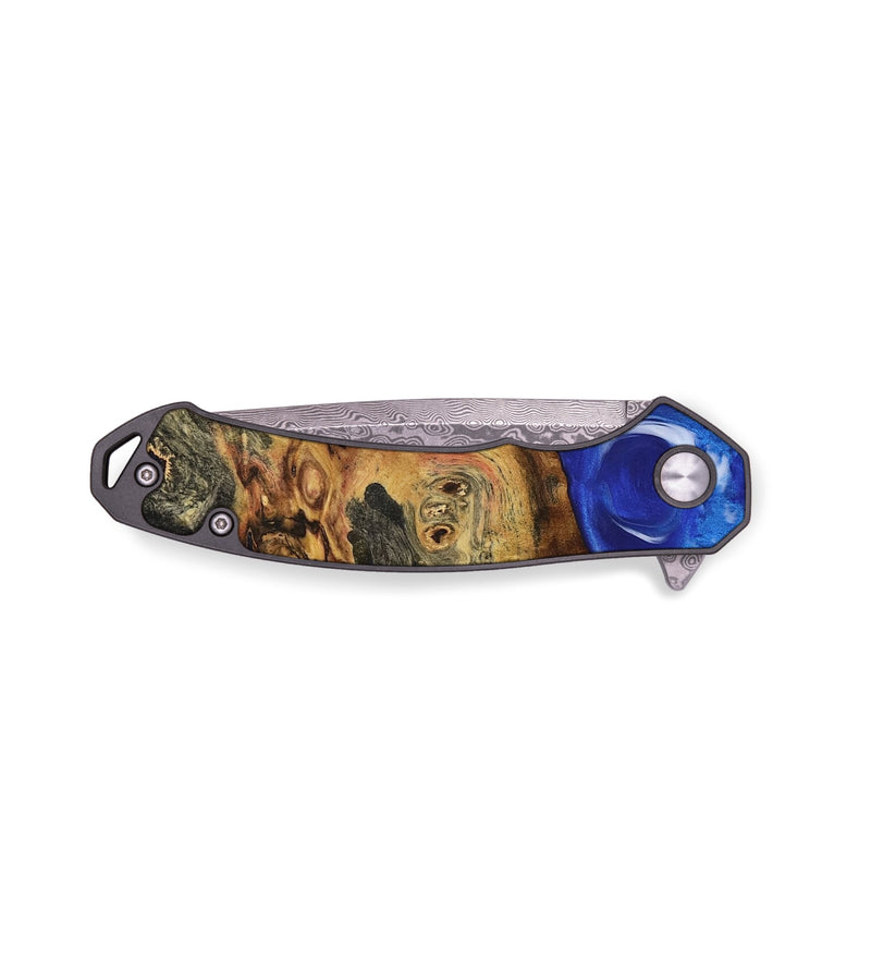 EDC Wood Pocket Knife - Nonnah (Blue, 734513)