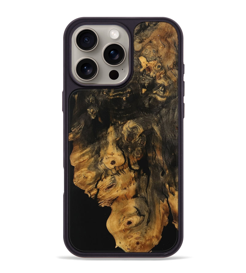 iPhone 16 Pro Max Wood Phone Case - Lily (Wood Burl, 734670)
