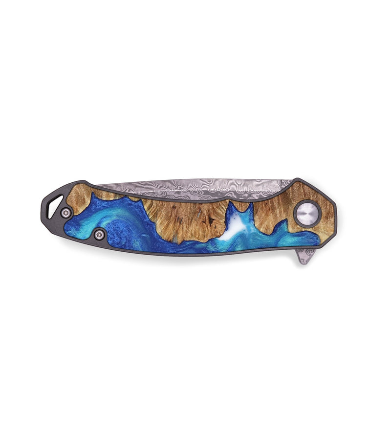 EDC Wood Pocket Knife - Della (Blue, 734802)