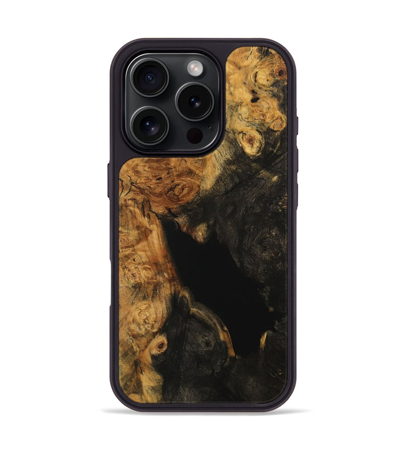iPhone 16 Pro Wood Phone Case - Lester (Wood Burl, 734823)