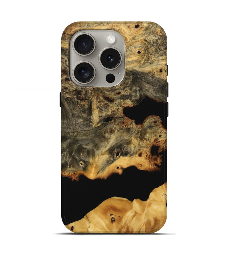 iPhone 16 Pro Wood Live Edge Phone Case - Greg (Wood Burl, 734847)