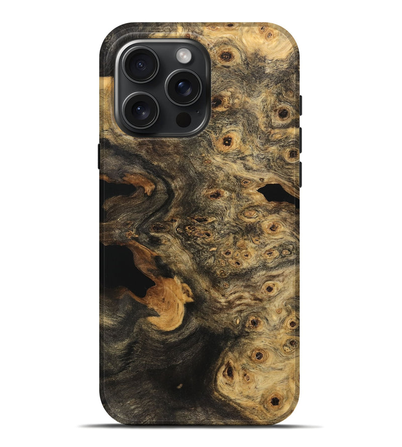 iPhone 16 Pro Max Wood Live Edge Phone Case - Noelyn (Wood Burl, 734857)
