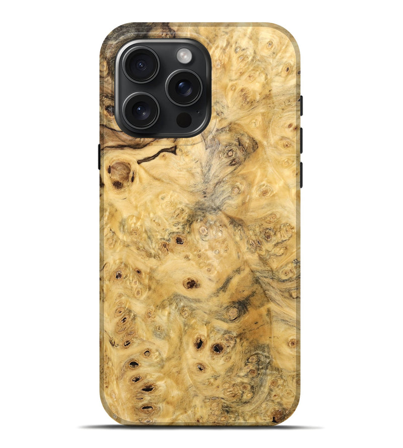 iPhone 16 Pro Max Wood Live Edge Phone Case - Hiroshi (Wood Burl, 734863)