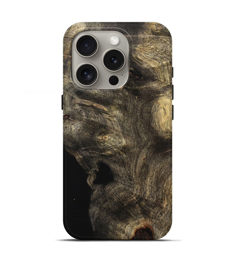 iPhone 16 Pro Wood Live Edge Phone Case - Mora (Wood Burl, 734869)