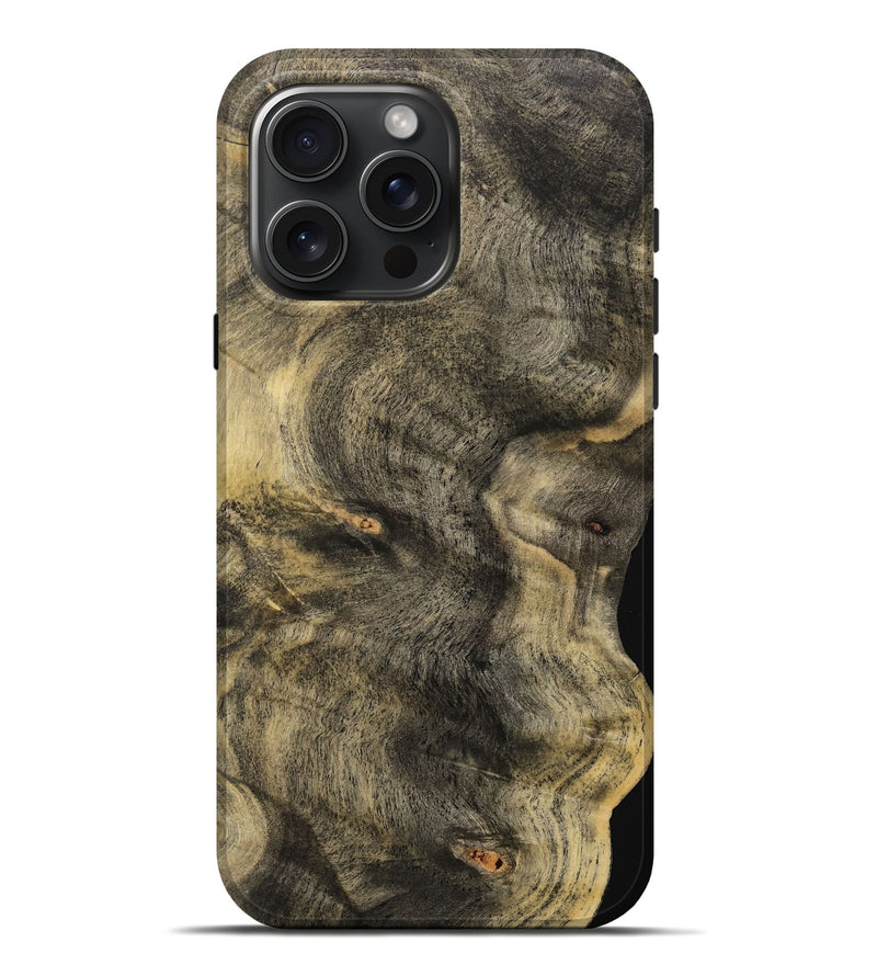 iPhone 16 Pro Max Wood Live Edge Phone Case - Bush (Wood Burl, 734870)