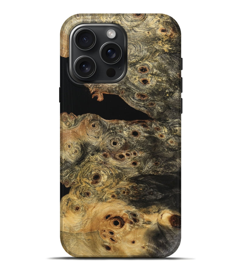 iPhone 16 Pro Max Wood Live Edge Phone Case - Vania (Wood Burl, 734875)