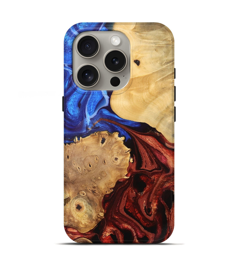 iPhone 16 Pro Wood Live Edge Phone Case - Gust (Fire & Ice, 734884)