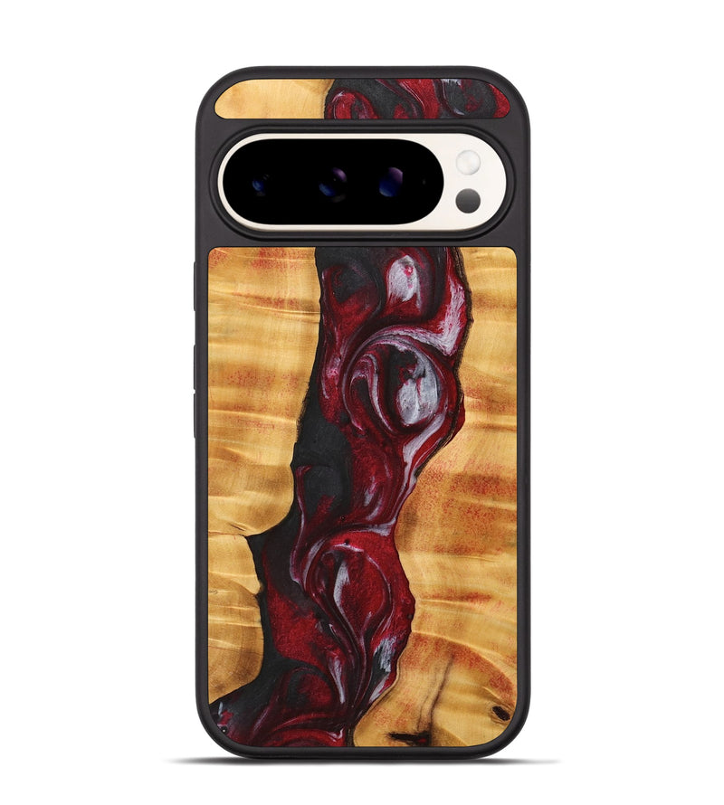 Pixel 9 Wood Phone Case - Zoey (Red, 734998)