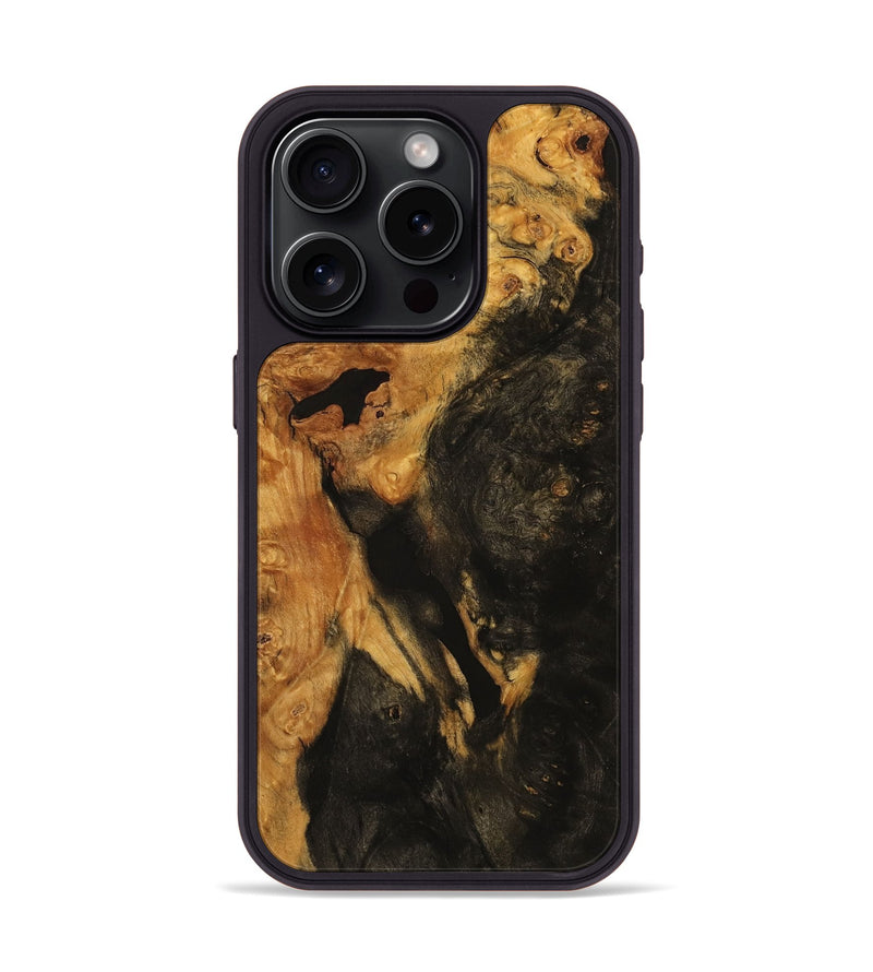 iPhone 15 Pro Wood Phone Case - Herman (Wood Burl, 735061)