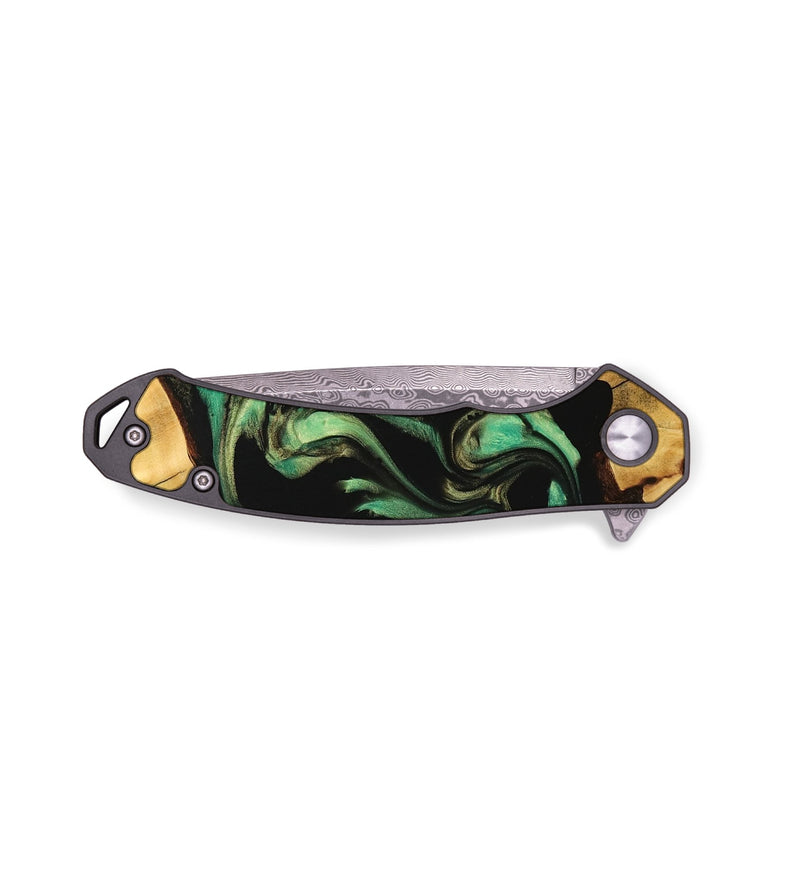 EDC Wood Pocket Knife - Mervyn (Green, 735132)