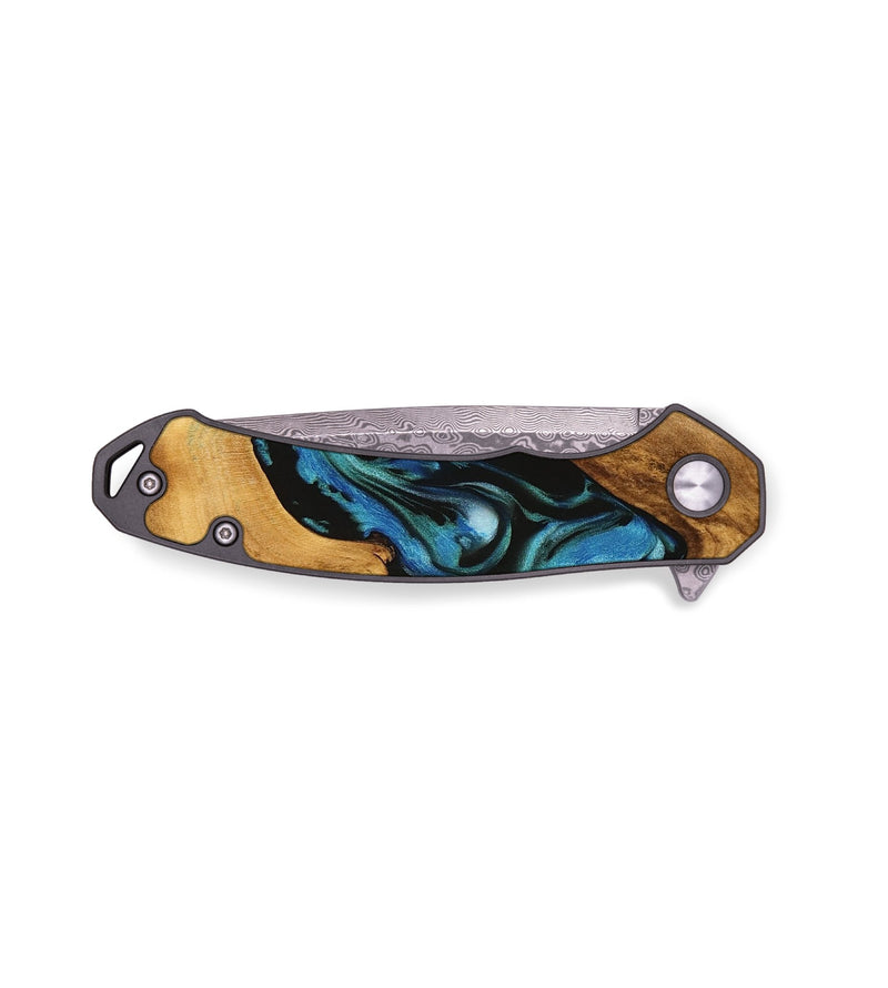 EDC Wood Pocket Knife - Kimora (Blue, 735158)
