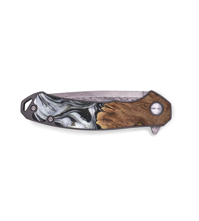 EDC Wood Pocket Knife - Lexi (Black & White, 735185)