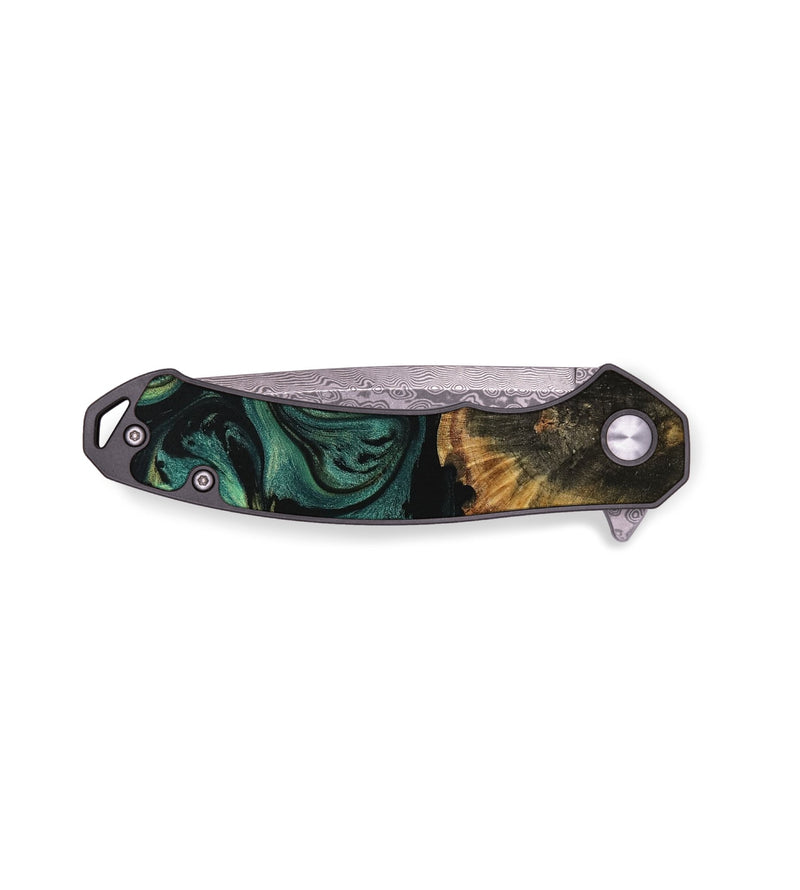 EDC Wood Pocket Knife - Almus (Green, 735266)